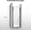 SONNI Porte de douche battante 80x195cm,6mm verre de Voir les images du produit 9