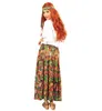 Hippie Rock Damen – Langer Blumenrock & Stirnband – 70er Produktbild-Vorschau 4