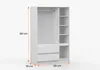Kleiderschrank 4-türig Schrank Garderobe Schlafzimmer Produktbild-Vorschau 7