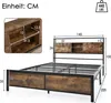 Flieks Metallbett 140x200cm, Bettgestell Jugendbett mit Produktbild-Vorschau 7