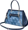 GUESS Handtasche DOVIE Satchel Denim Logo Produktbild-Vorschau 6