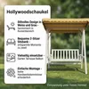 Mucola Hollywood altalena a 3 posti con tetto per giardino Anteprima dell’immagine prodotto 11