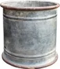 Runder Pflanztopf aus Zink, ca. 20,5 cm hoch, ca. 21 cm Produktbild-Vorschau 2