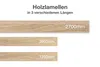 HEXIM 2,7m Lamellen MDF Holz - Lamellenwand Raumteiler Top Produktbild-Vorschau 8