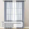 1er Pack Vorhänge Wohnzimmer Transparent Gardinen, Voile Produktbild-Vorschau 2