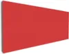 Wallario Premium Leinwandbild Rot in Größe 30 x 75 cm Produktbild-Vorschau 1