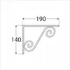 12x Regalhalter 190x140mm Regalträger Regalwinkel Produktbild-Vorschau 2