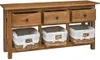 vidaXL Buffet en acajou massif 100x30x50 cm Voir les images du produit 1