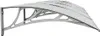 vidaXL Dveřní stříška šedá a průhledná 350x75 cm Náhled obrázku produktu 5