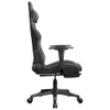 vidaXL Gaming-Stuhl mit Fußstütze Schwarz und Grau Produktbild-Vorschau 4