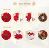 Instructions on how to use artificial poinsettias for decoration. Produktbild-Vorschau