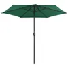 vidaXL Sonnenschirm mit Aluminium-Mast 270x246 cm Grün Produktbild-Vorschau 2