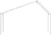 vidaXL Stříška na dětskou postýlku bílá 203x80,5x142 cm Náhled obrázku produktu 4