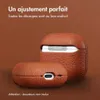 Étui Accezz en cuir véritable pour les Apple AirPods 4 - Voir les images du produit 4