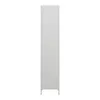 A plain white background with a tall, narrow white cabinet. Produktbild-Vorschau