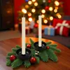 Echtwachs Stabkerzen geriffelt 8er Pack - creme - Festtags Produktbild-Vorschau 5