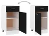 vidaXL Schubunterschrank Lyon Schwarz 40x46x81,5 cm Produktbild-Vorschau 4