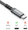 A close-up of a USB-C cable with compatibility icons below. Produktbild-Vorschau