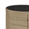 The Living Store Gartensofa mit Tisch und Kissen Halbrund Produktbild-Vorschau 8