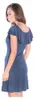 Damen Sommerkleid Off-Shoulder Trägerlos; Grafit L/XL Produktbild-Vorschau 2