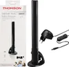 A product package for a Thomson DAB/DAB+ Radio Indoor Antenna, with the antenna and its accessories displayed separately. Anteprima dell’immagine prodotto