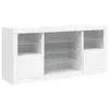vidaXL Sideboard mit LED-Leuchten Weiß 142,5x37x67 cm Produktbild-Vorschau 2