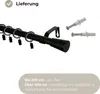 LOFT 160 cm Einzelne Gardinenstange Schwarz 19 mm aus Produktbild-Vorschau 6