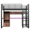 Letto a castello Flieks in metallo 90x200cm con armadio, Anteprima dell’immagine prodotto 11