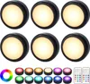Led Schrankbeleuchtung Batterie, 6er RGB LED Spots Akku mit Produktbild-Vorschau 1