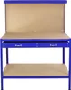 Werkbank mit Stecktafel und Schublade Blau Produktbild-Vorschau 1
