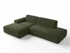 AX LIVING Ecksofa Modern Didim Duo 288 cm Grün Chenille Produktbild-Vorschau 4