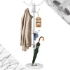 CASARIA® Porte-manteau Blanc avec base en marbre 14 Voir les images du produit 1