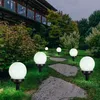 3er Set LED Solarkugel weiß, Erdspieß, DxH 10x38 cm Produktbild-Vorschau 6