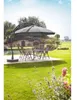 Ampelschirm Easy Sun Ø 375 cm, anthrazit / grau-meliert Produktbild-Vorschau 5