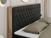 MKS MEBLE Boxspringbett 200x200 mit Bettkasten Eiche, Produktbild-Vorschau 3