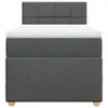 Boxspringbett mit Matratze Dunkelgrau 100x200 cm Stoff Produktbild-Vorschau 4
