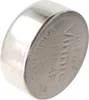 A close-up, angled view of a single button cell battery. Podgląd zdjęcia produktu