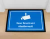 Fußmatte mit lustigem Spruch dieser Bereich ist Produktbild-Vorschau 2