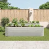 vidaXL Tuinverhoger, 320x80x81 cm, verzinkt staal, Productafbeelding-voorbeeld 2