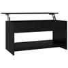 vidaXL Stolik kawowy czarny 102x50x52,5 cm materiał Podgląd zdjęcia produktu 1