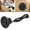 A collage showing a USB charging port installed in a sofa and a separate view of the charging port with its cable. Voir les images du produit