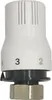 A white thermostat head with numerical markings. Náhled obrázku produktu