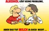 vianmo Holzschild 30x40 cm Alkohol löst keine Probleme Produktbild-Vorschau 1
