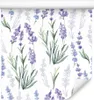 10m VLIES TAPETE Rolle Blumen Lavendel Blätter Natur Produktbild-Vorschau 1
