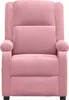 vidaXL Recliner elettrico in velluto rosa Anteprima dell’immagine prodotto 4