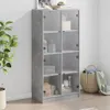 Highboard mit Türen Betongrau 68x37x142 cm Holzwerkstoff Produktbild-Vorschau 2