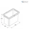 Vauth-Sagel ENVI Free contenitore 10 Liter 230 x 302 x 216 Anteprima dell’immagine prodotto 3