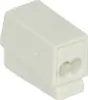 A white electrical connector on a white background. Anteprima dell’immagine prodotto