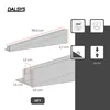 Dalsys Gefällekeil Dusche 98cm, Höhe 19mm, Links Silber Produktbild-Vorschau 2