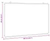 vidaXL Tableau blanc magnétique 100x60x1,7 cm Aluminium Voir les images du produit 6
